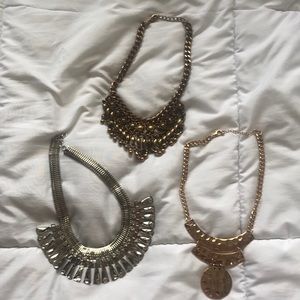 Three Bib/Collar Necklaces